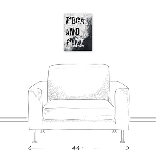 Rock And Roll Vibes 12" x 16" Canvas Wall Art